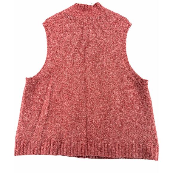 L.L. Bean Wool Blend Cable Knit Sweater Vest Red Women's 2XL Gorpcore Cabin - Picture 5 of 8